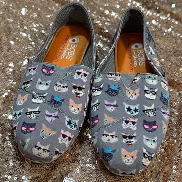 Skechers Shoes - Skechers BOBS Gray Slip-On Shoes